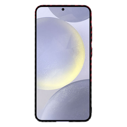Ovitek za Samsung Galaxy S24+ S926, Techsuit, Carbonite FiberShell, Črno Rdeč