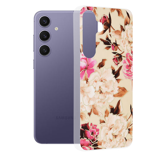 Ovitek za Samsung Galaxy S24+ S926, Techsuit, Marmor, Bež