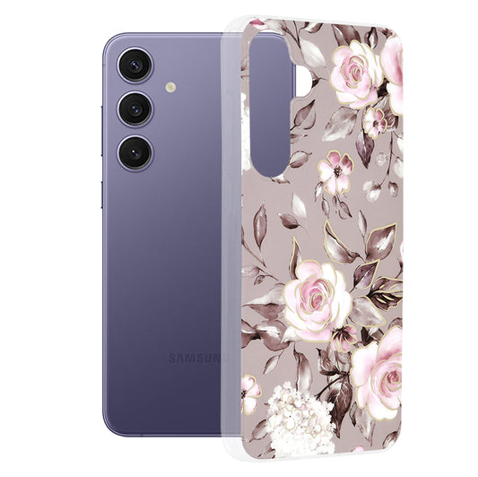 Ovitek za Samsung Galaxy S24+ S926, Techsuit, Marble, Siva