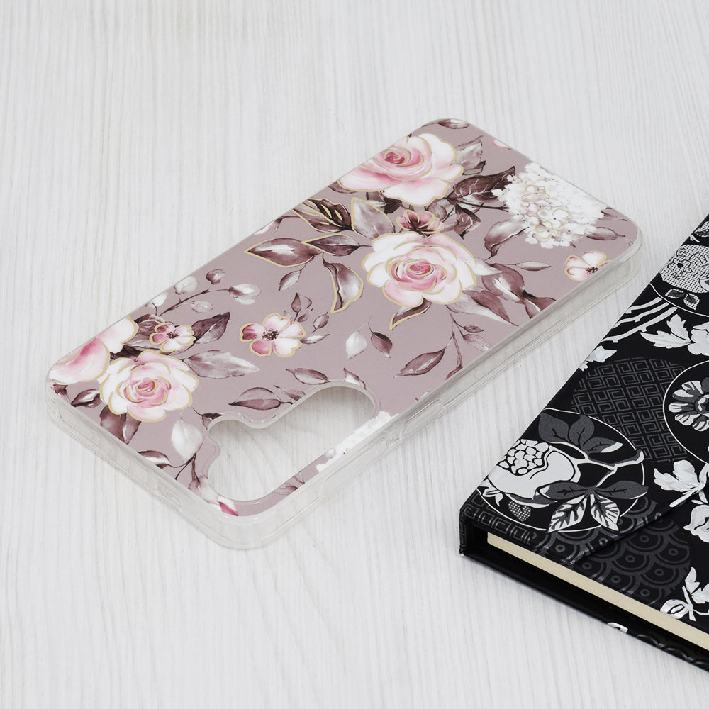 Case for Samsung Galaxy S24+ S926, Techsuit, Marble, Gray