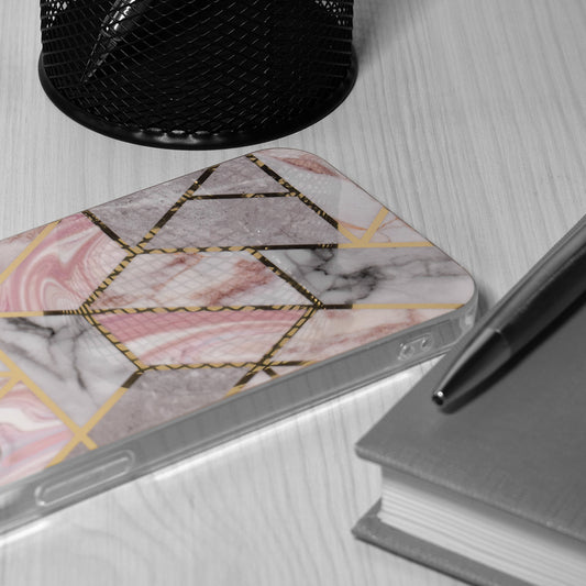 Ovitek za Samsung Galaxy S24+ S926, Techsuit, Marble, Roza