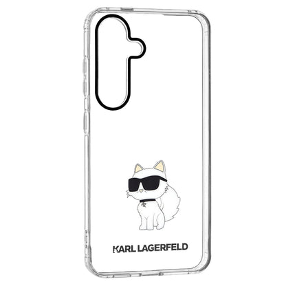 Ovitek za Samsung Galaxy S24 S921, Karl Lagerfeld, IML Luxury Choupette, Prozoren