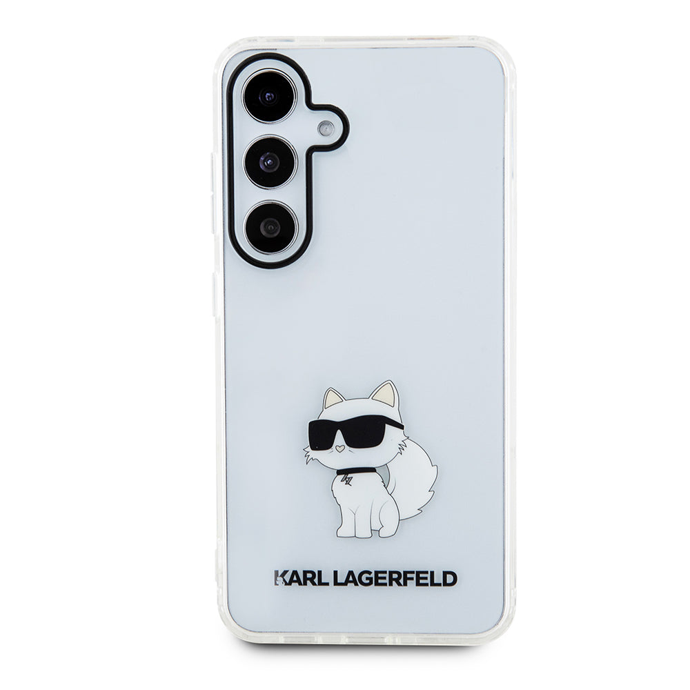 Ovitek za Samsung Galaxy S24 S921, Karl Lagerfeld, IML Luxury Choupette, Prozoren