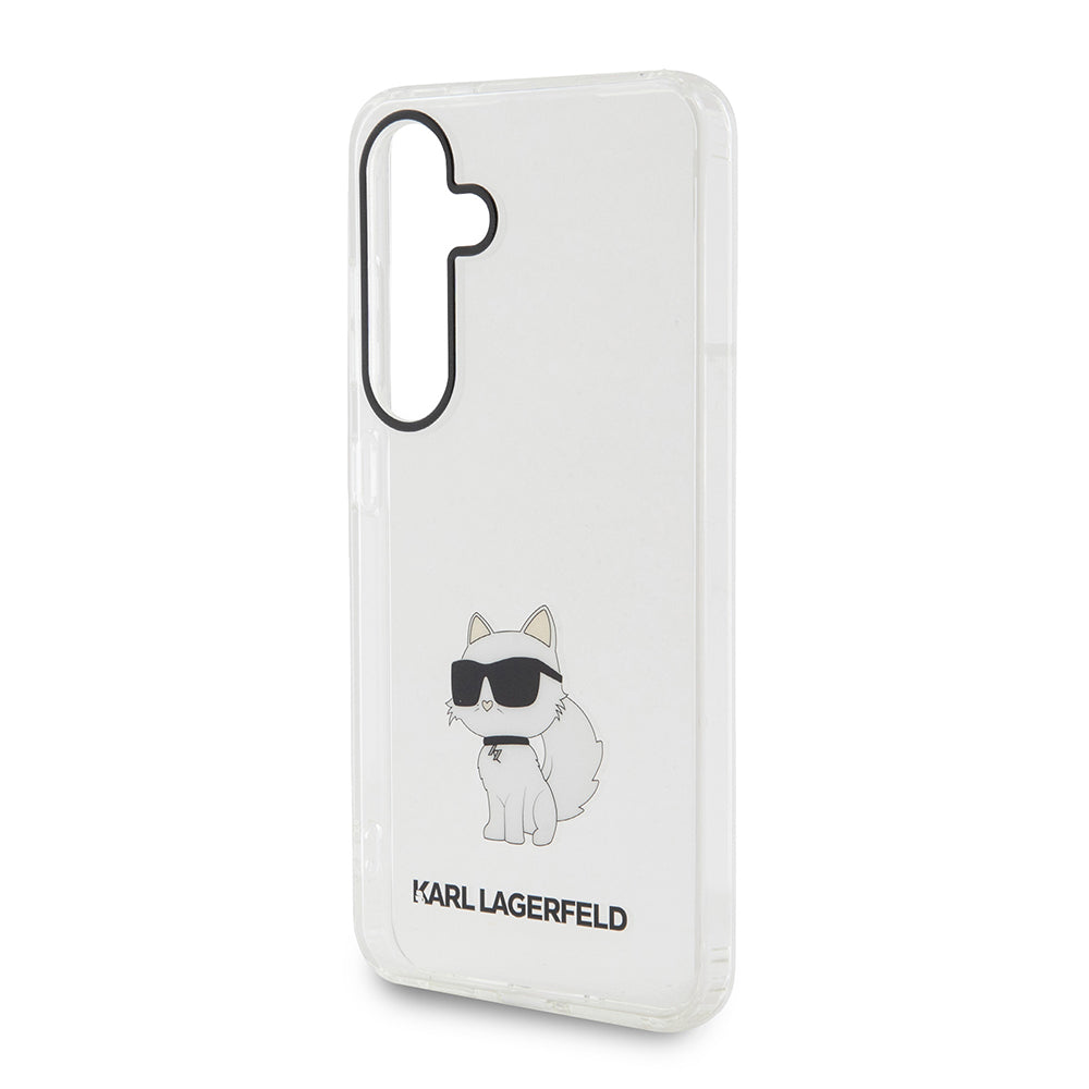 Ovitek za Samsung Galaxy S24 S921, Karl Lagerfeld, IML Luxury Choupette, Prozoren
