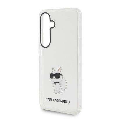 Ovitek za Samsung Galaxy S24 S921, Karl Lagerfeld, IML Luxury Choupette, Prozoren