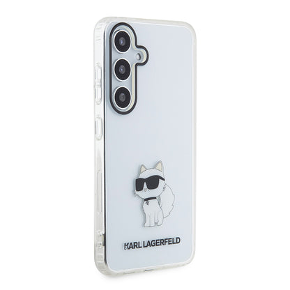 Ovitek za Samsung Galaxy S24 S921, Karl Lagerfeld, IML Luxury Choupette, Prozoren