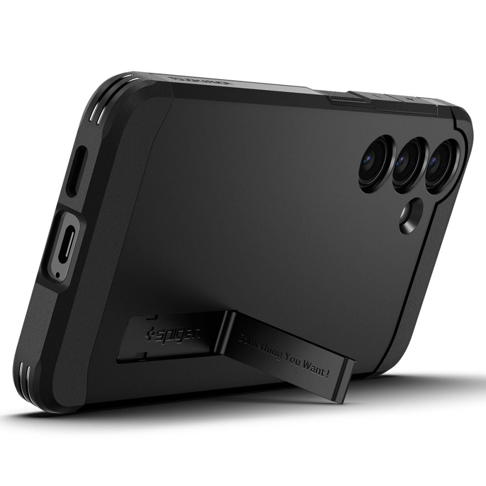 Ovitek za Samsung Galaxy S24 S921, Spigen, Tough Armor, Črn ACS07355