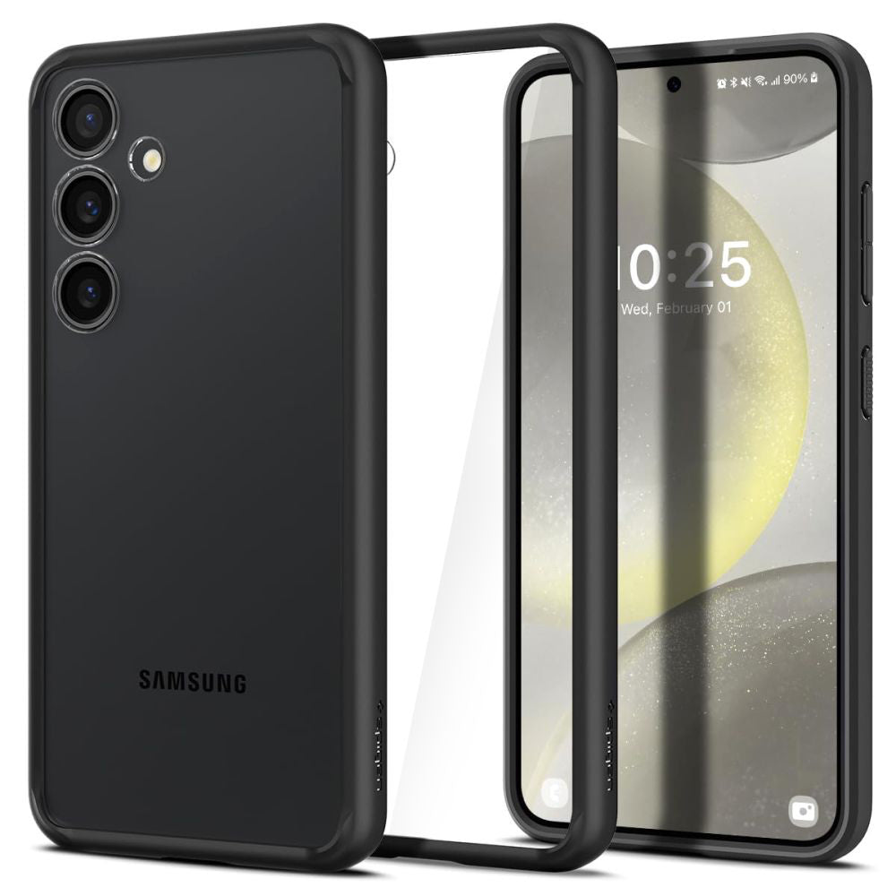 Ovitek za Samsung Galaxy S24 S921, Spigen, Ultra Hybrid, Mat Črn ACS07352