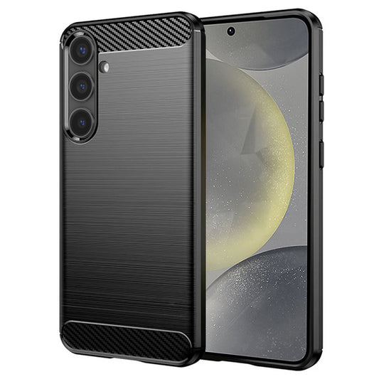 Ovitek za Samsung Galaxy S24 S921, Techsuit, Karbon, Črn