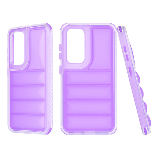 Ovitek za Samsung Galaxy S24 S921, Techsuit, Wave Shield, Vijoličen