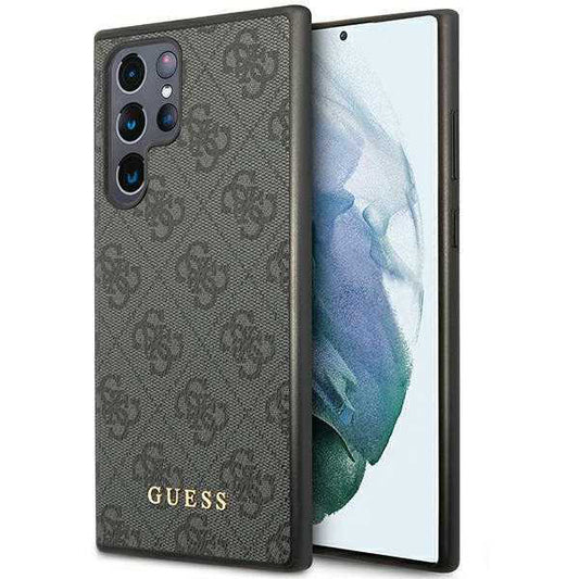 Ovitek za Samsung Galaxy S24 Ultra S928, Guess, 4G Metal Gold Logo, črn