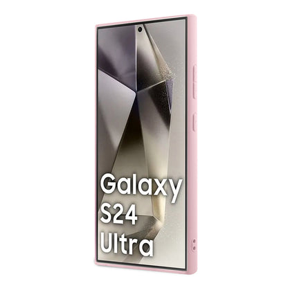 Ovitek za Samsung Galaxy S24 Ultra S928, Guess, Glitter Script, Roza