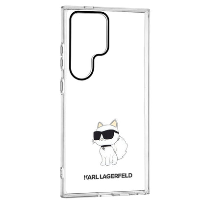 Ovitek za Samsung Galaxy S24 Ultra S928, Karl Lagerfeld, IML Luxury Choupette, Prozoren
