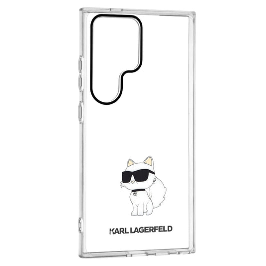 Ovitek za Samsung Galaxy S24 Ultra S928, Karl Lagerfeld, IML Luxury Choupette, Prozoren