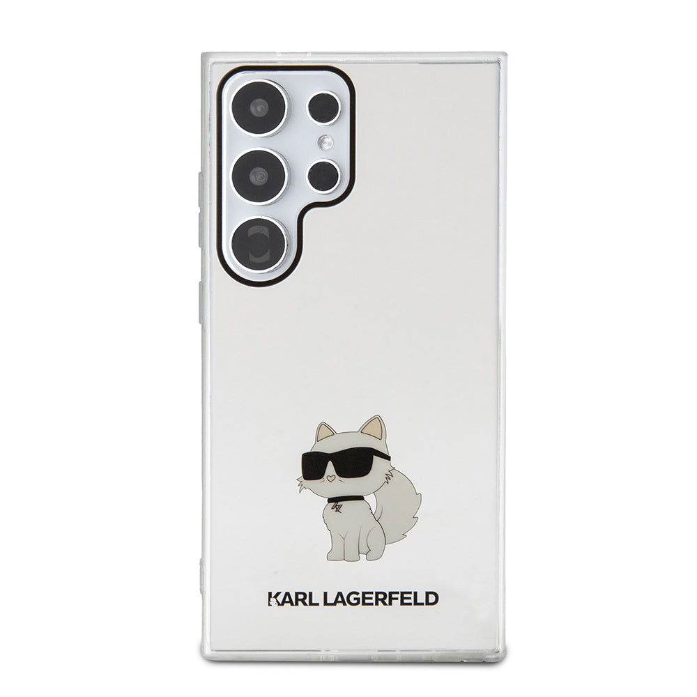 Ovitek za Samsung Galaxy S24 Ultra S928, Karl Lagerfeld, IML Luxury Choupette, Prozoren