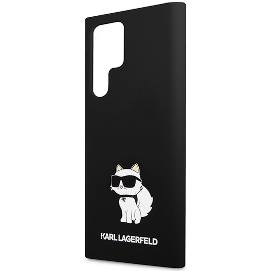 Ovitek za Samsung Galaxy S24 Ultra S928, Karl Lagerfeld, Silicone Choupette NFT, črn