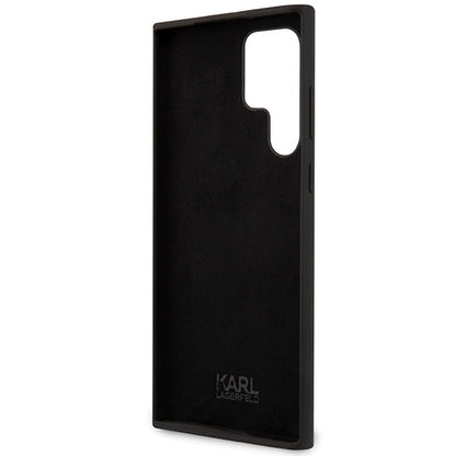 Ovitek za Samsung Galaxy S24 Ultra S928, Karl Lagerfeld, Silicone Choupette NFT, črn