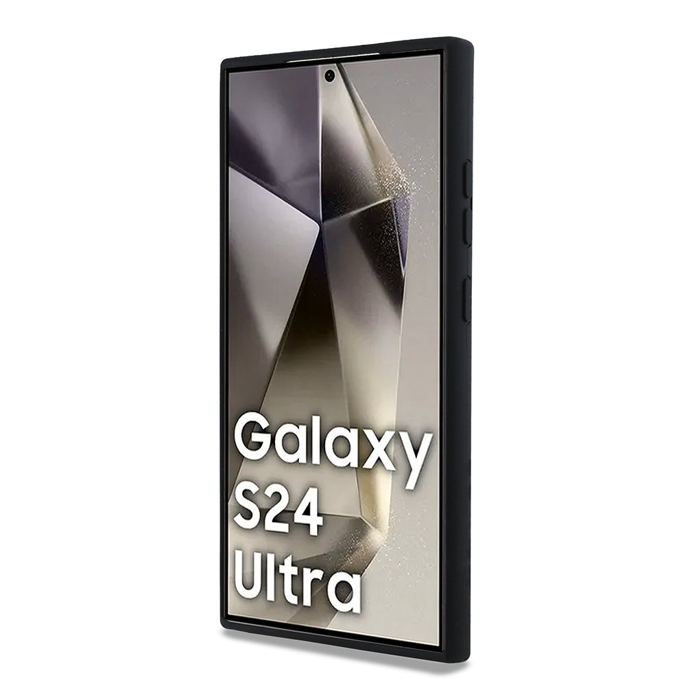 Ovitek za Samsung Galaxy S24 Ultra S928, Karl Lagerfeld, Silicone Choupette Metal, črn
