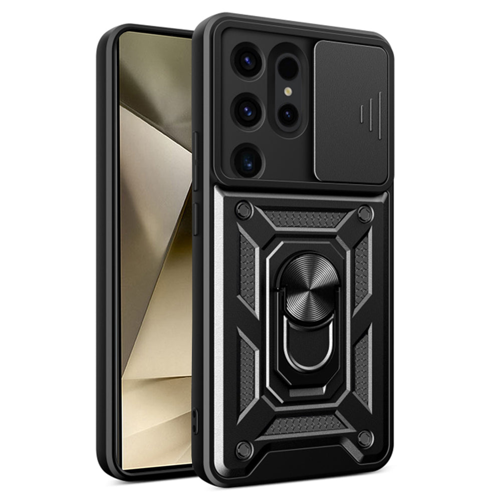 Ovitek za Samsung Galaxy S24 Ultra S928, Techsuit, CamShield, Črn