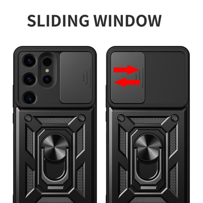 Ovitek za Samsung Galaxy S24 Ultra S928, Techsuit, CamShield, Črn