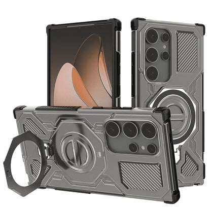 Ovitek za Samsung Galaxy S24 Ultra S928, Techsuit, Carbon Shield Pro, dimljenega videza