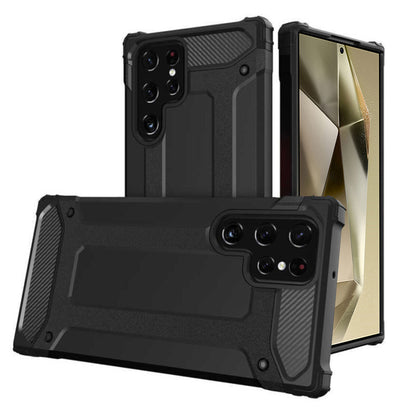 Ovitek za Samsung Galaxy S24 Ultra S928, Techsuit, Hybrid Armor, Črn