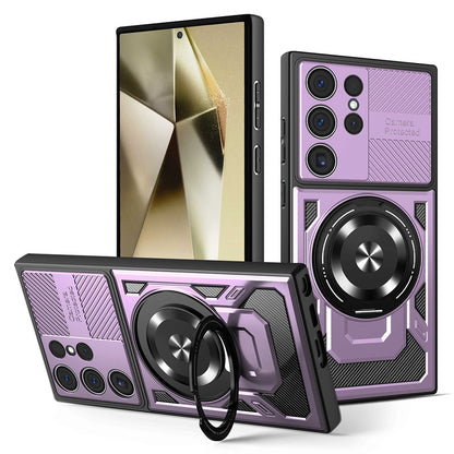 Ovitek za Samsung Galaxy S24 Ultra S928, Techsuit, RuggedCam, Vijoličen