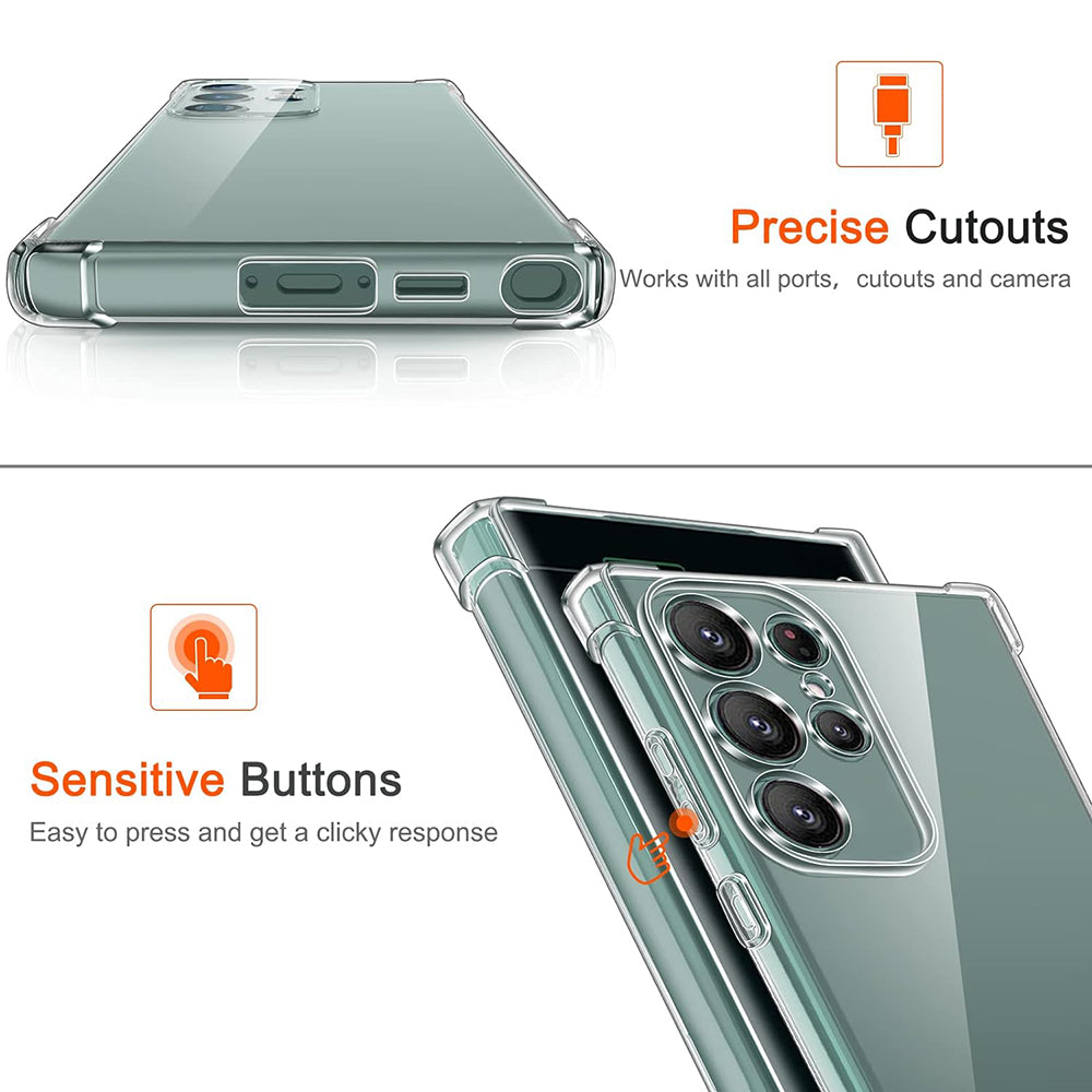 Ovitek za Samsung Galaxy S24 Ultra S928, Techsuit, odporen na udarce, prozoren