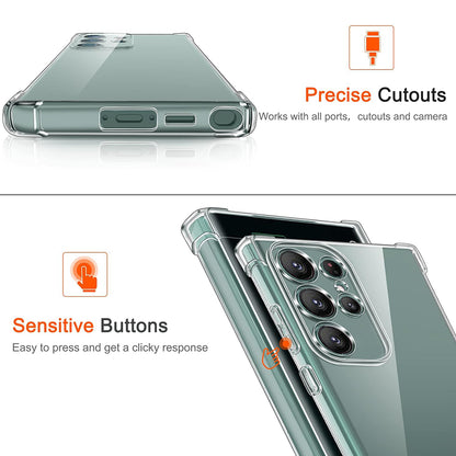 Ovitek za Samsung Galaxy S24 Ultra S928, Techsuit, odporen na udarce, prozoren