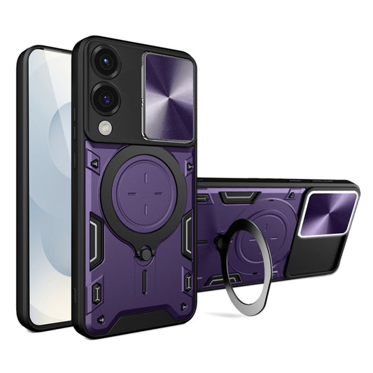 Ovitek za Samsung Galaxy S25 Edge S937, Techsuit, CamGuard Pro, Vijoličen