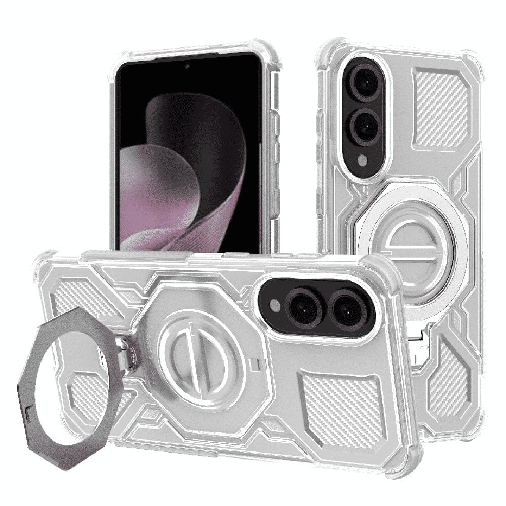 Ovitek za Samsung Galaxy S25 Edge S937, Techsuit, Carbon Shield Pro, Bela