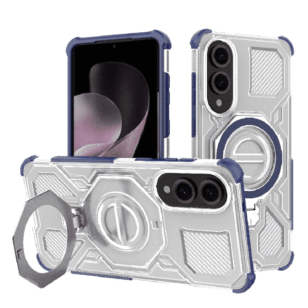 Ovitek za Samsung Galaxy S25 Edge S937, Techsuit, Carbon Shield Pro, modra