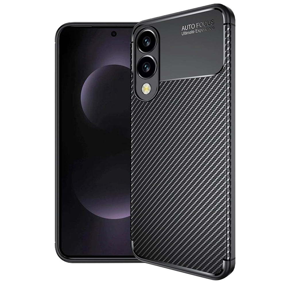 Ovitek za Samsung Galaxy S25 Edge S937, Techsuit, CarbonFiber, Črn