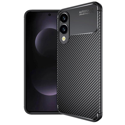 Ovitek za Samsung Galaxy S25 Edge S937, Techsuit, CarbonFiber, Črn