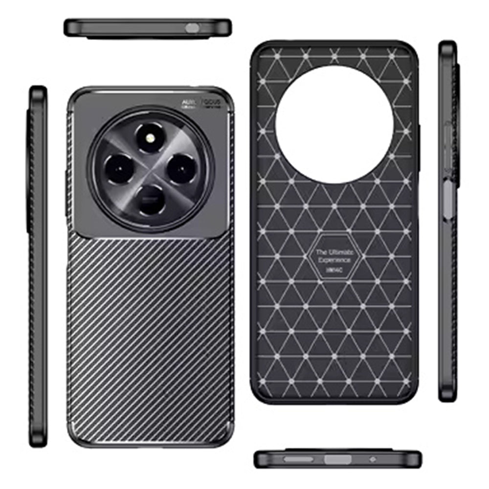 Ovitek za Samsung Galaxy S25 Edge S937, Techsuit, CarbonFiber, Črn