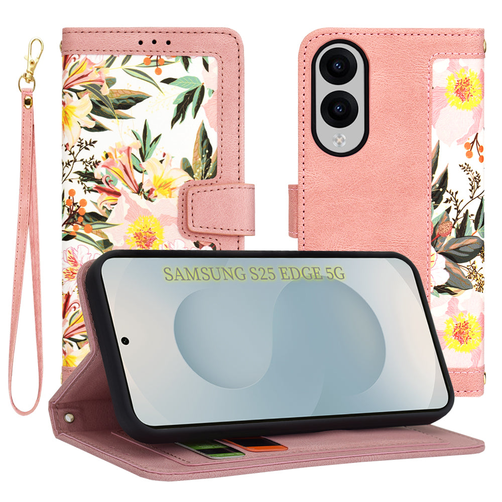 Case for Samsung Galaxy S25 Edge S937, Techsuit, FlipCraft, Pink