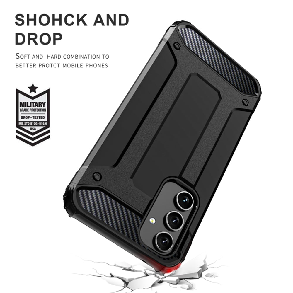 Case for Samsung Galaxy S25 Edge S937, Techsuit, Hybrid Armor, Black