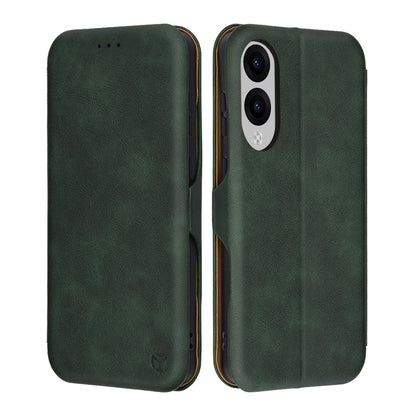 Ovitek za Samsung Galaxy S25 Edge S937, Techsuit, Safe Wallet Plus, Zelen