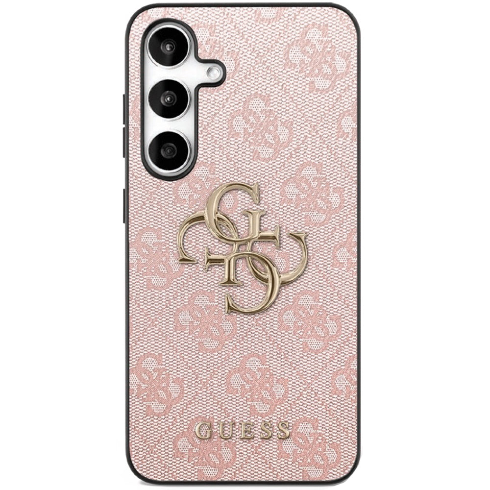 Ovitek za Samsung Galaxy S25 FE, Guess, 4G Metal Logo, Roza