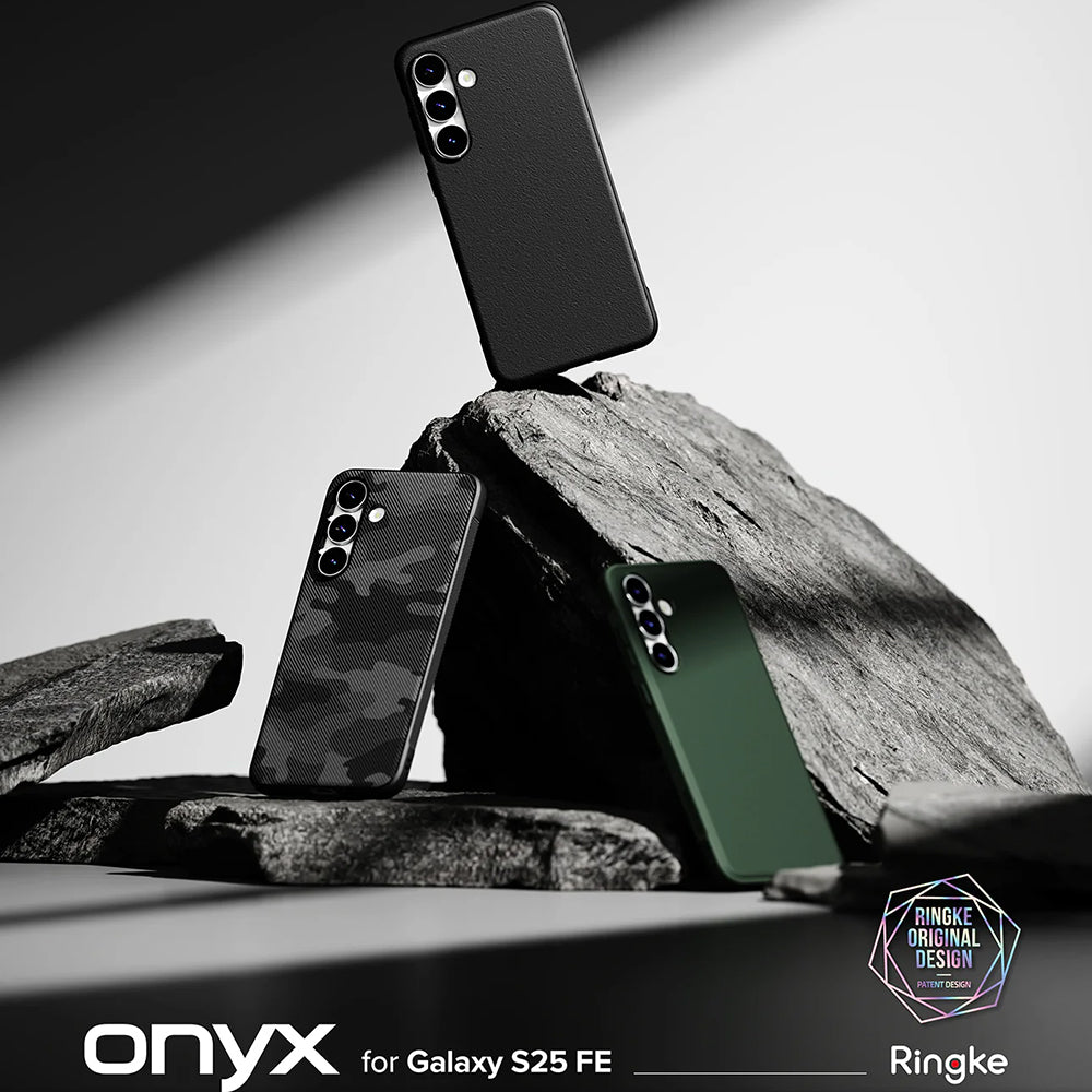 Case for Samsung Galaxy S25 FE, Ringke, Onyx, Black