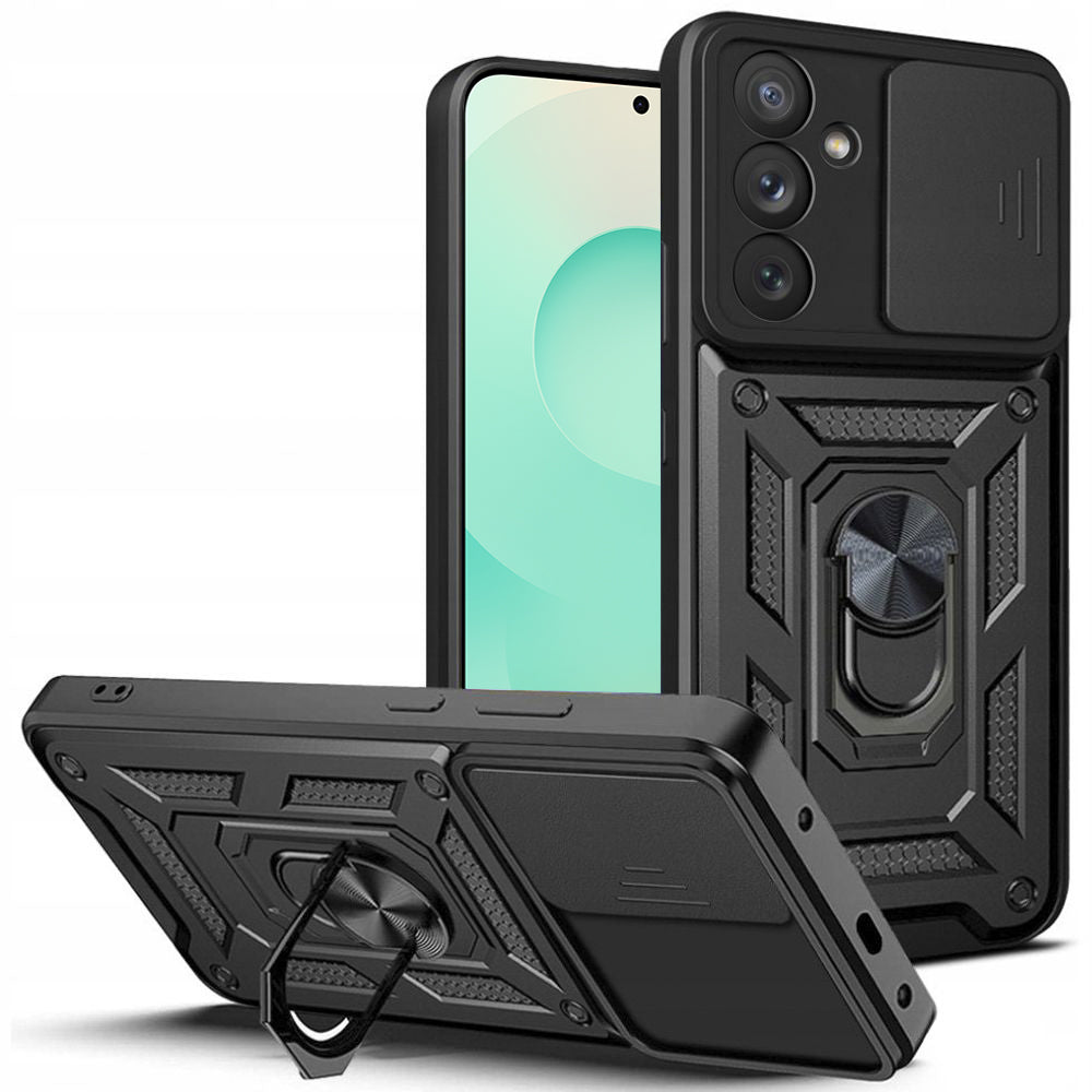 Ovitek za Samsung Galaxy S25 FE, Techsuit, CamShield, Črn
