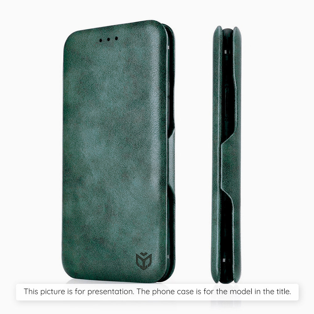 Ovitek za Samsung Galaxy S25 FE, Techsuit, Safe Wallet Plus, Zelen
