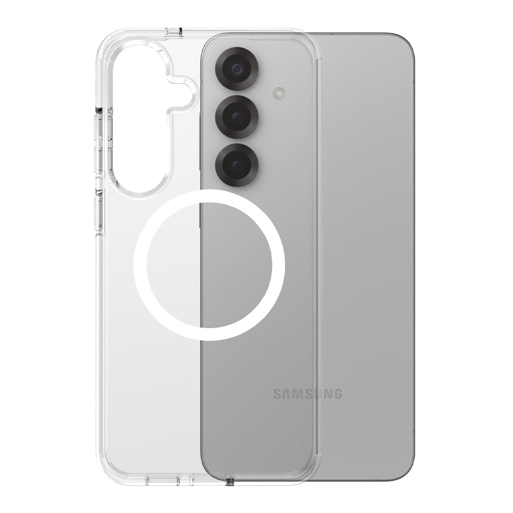 Ovitek za Samsung Galaxy S25+ S936, PanzerGlass, Care Urban Combat, Prozorno Bel