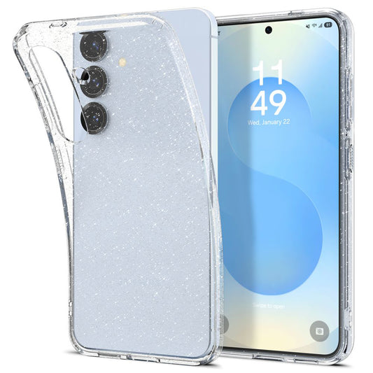 Ovitek za Samsung Galaxy S25+ S936, Spigen, Liquid Crystal Glitter, Prozoren