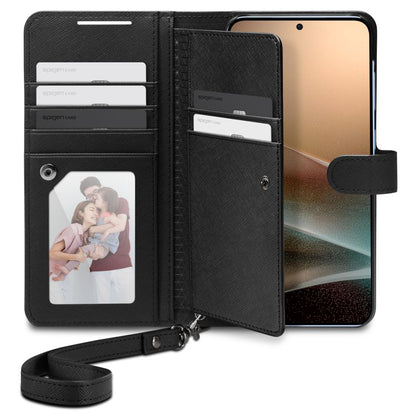 Ovitek za Samsung Galaxy S25+ S936, Spigen, Wallet S, Črn ACS09125