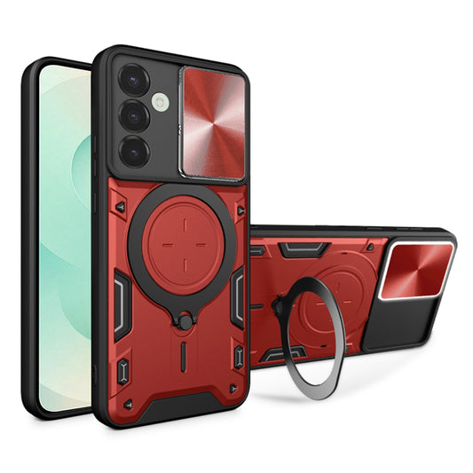 Ovitek za Samsung Galaxy S25+ S936, Techsuit, CamGuard Pro, Rdeč