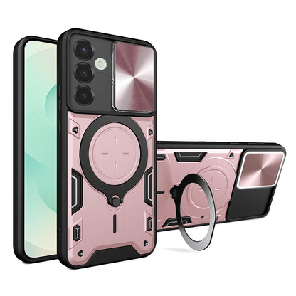 Ovitek za Samsung Galaxy S25+ S936, Techsuit, CamGuard Pro, rožnato zlata