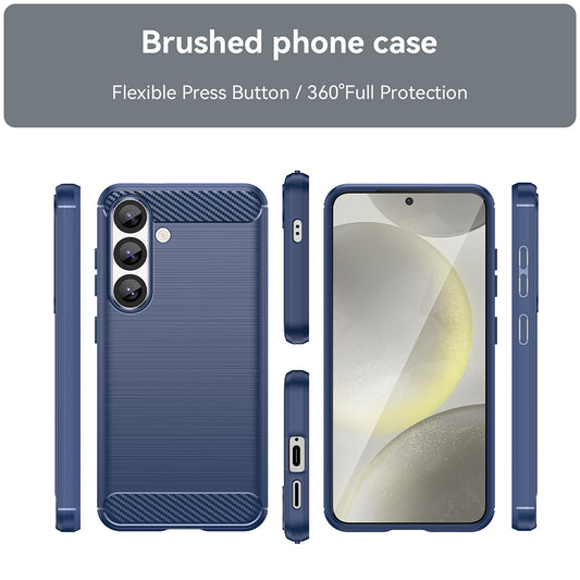 Ovitek za Samsung Galaxy S25+ S936, Techsuit, Karbon, Modra