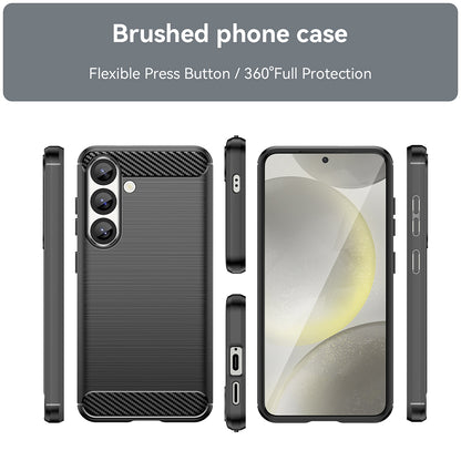 Ovitek za Samsung Galaxy S25+ S936, Techsuit, Karbon, Črn