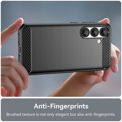 Ovitek za Samsung Galaxy S25+ S936, Techsuit, Karbon, Črn